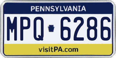 PA license plate MPQ6286