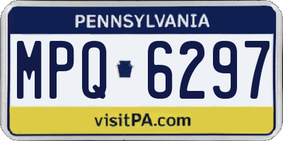 PA license plate MPQ6297