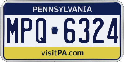 PA license plate MPQ6324