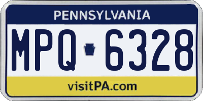 PA license plate MPQ6328