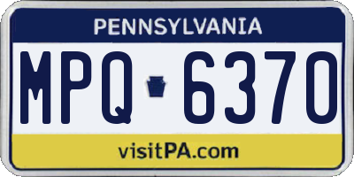 PA license plate MPQ6370
