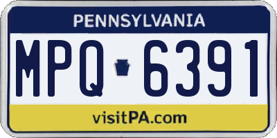 PA license plate MPQ6391