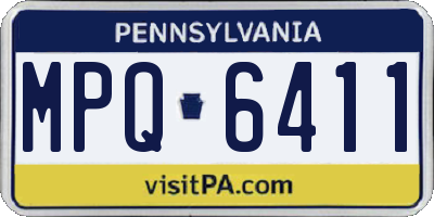 PA license plate MPQ6411