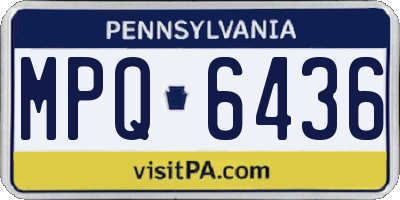 PA license plate MPQ6436