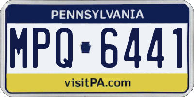 PA license plate MPQ6441