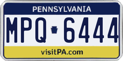 PA license plate MPQ6444