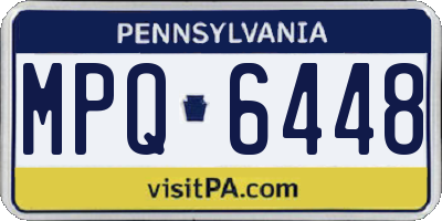 PA license plate MPQ6448