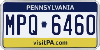 PA license plate MPQ6460