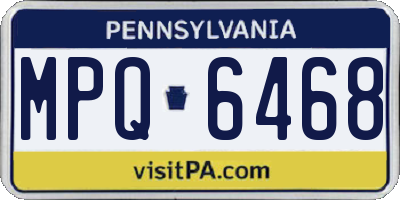 PA license plate MPQ6468