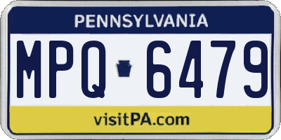 PA license plate MPQ6479