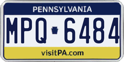 PA license plate MPQ6484