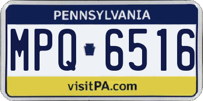 PA license plate MPQ6516