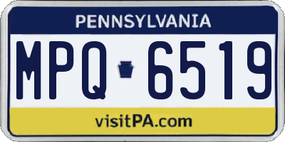 PA license plate MPQ6519