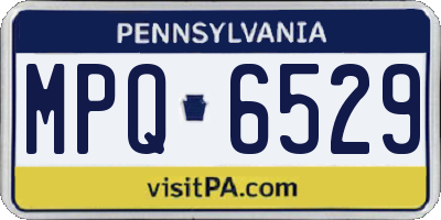 PA license plate MPQ6529