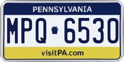 PA license plate MPQ6530