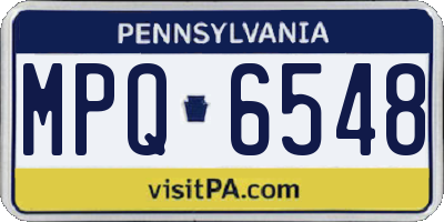 PA license plate MPQ6548