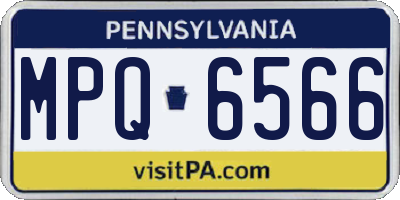 PA license plate MPQ6566