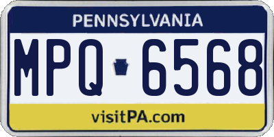 PA license plate MPQ6568