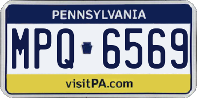 PA license plate MPQ6569