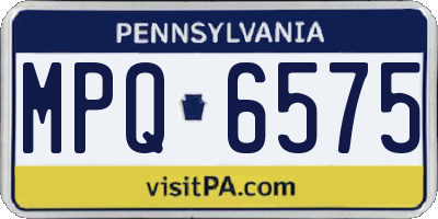 PA license plate MPQ6575
