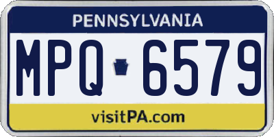 PA license plate MPQ6579