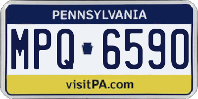 PA license plate MPQ6590