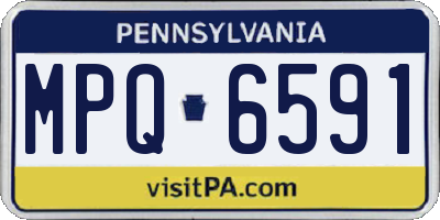 PA license plate MPQ6591