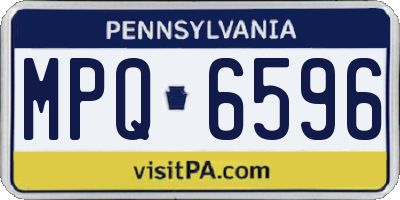 PA license plate MPQ6596