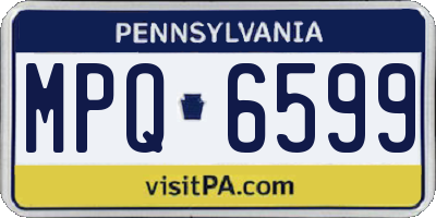 PA license plate MPQ6599