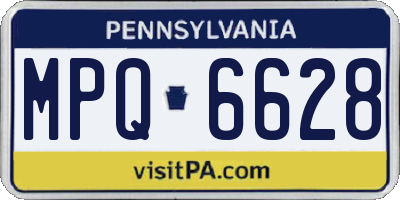 PA license plate MPQ6628