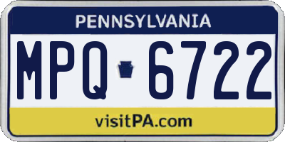 PA license plate MPQ6722