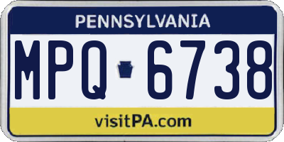 PA license plate MPQ6738