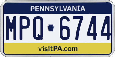 PA license plate MPQ6744