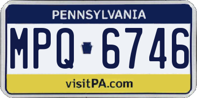 PA license plate MPQ6746
