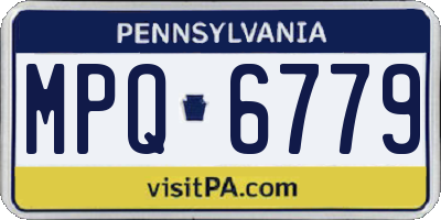 PA license plate MPQ6779