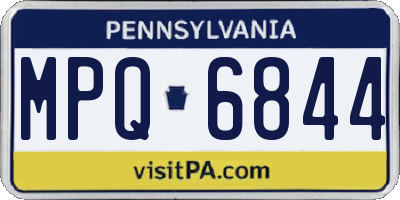 PA license plate MPQ6844
