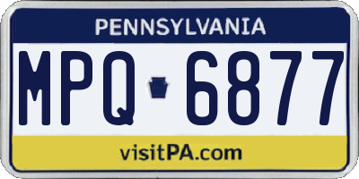 PA license plate MPQ6877