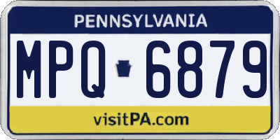 PA license plate MPQ6879