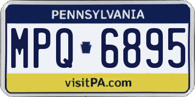 PA license plate MPQ6895