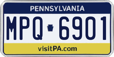 PA license plate MPQ6901