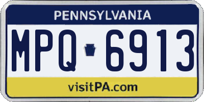 PA license plate MPQ6913