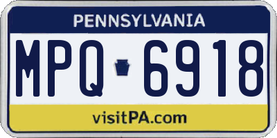 PA license plate MPQ6918