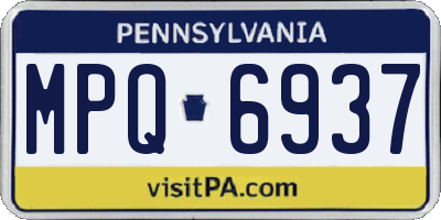 PA license plate MPQ6937