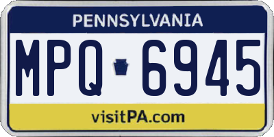 PA license plate MPQ6945