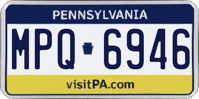 PA license plate MPQ6946