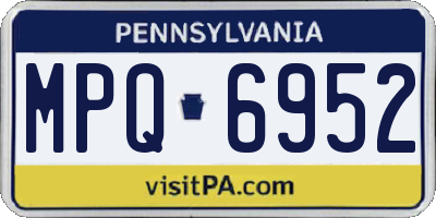 PA license plate MPQ6952