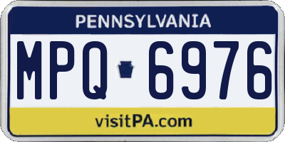 PA license plate MPQ6976