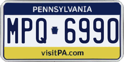 PA license plate MPQ6990
