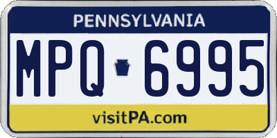 PA license plate MPQ6995