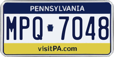 PA license plate MPQ7048